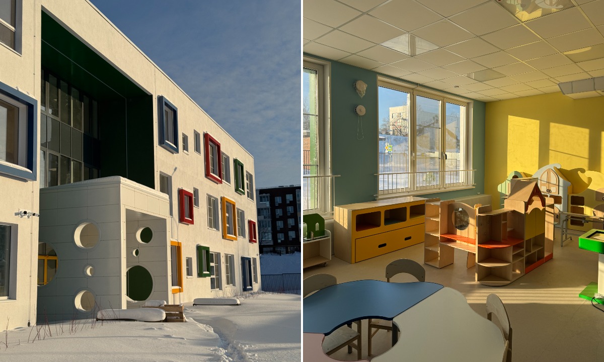 Новый детский сад в центре Петрозаводска рядом со строящимся жилым домом «ПаркЛайн» скоро примет малышей