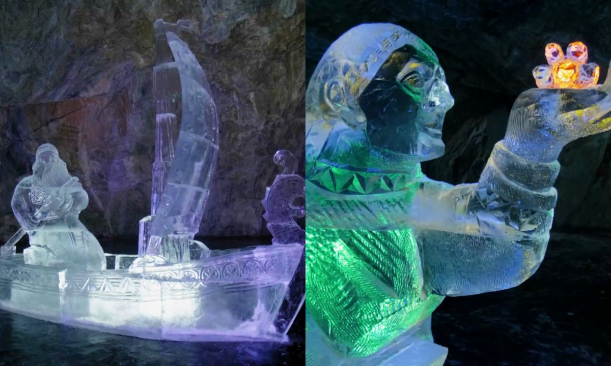 В Карелии ледовые скульптуры не растают до мая