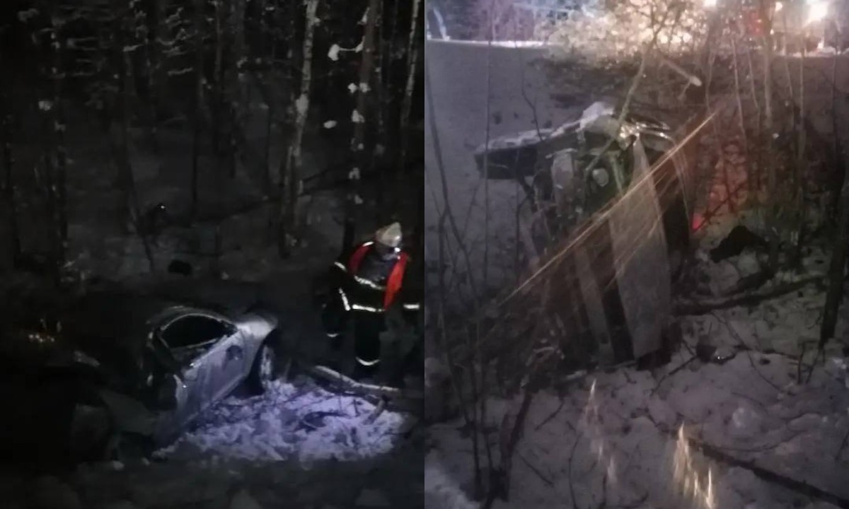 Два человека были доставлены в больницу после аварии в Карелии