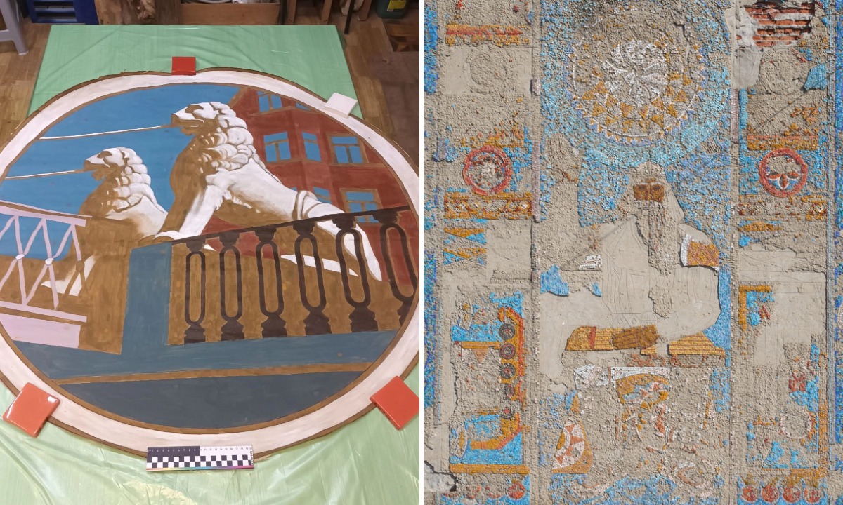 В Карелии активисты сами реставрируют мозаичное панно, ремонт которого власти оценили в 100 миллионов