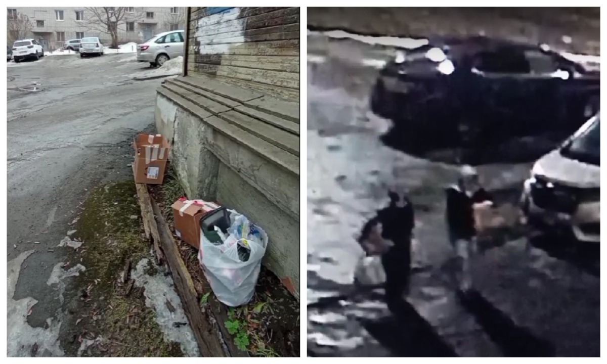 В Петрозаводске семья два года складывает мусор у чужого дома