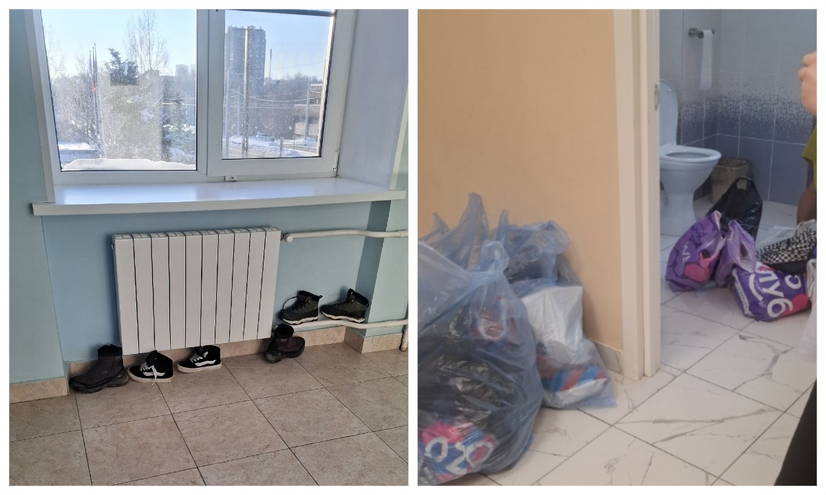 Родители пожаловались, что в школе Петрозаводска обувь детей складывают в туалетах