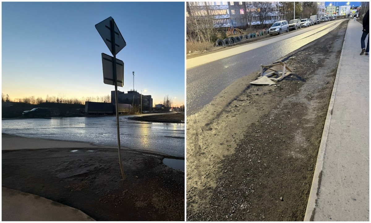 «Как можно так делать?» В Петрозаводске разваливается дорога, которую ремонтировали всего несколько лет назад