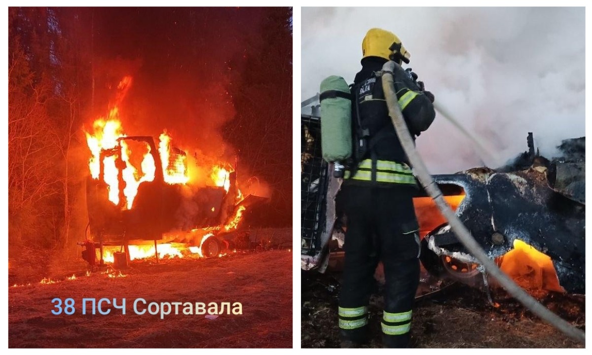 В Карелии пожарные предотвратили взрыв в бытовке