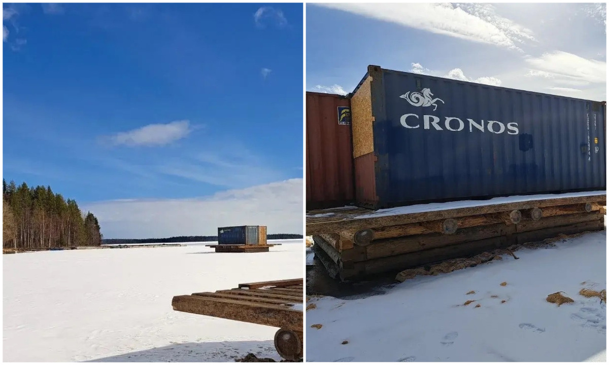 «Выжить местных с их же берега»: в Карелии посреди озера незаконно бросили контейнеры