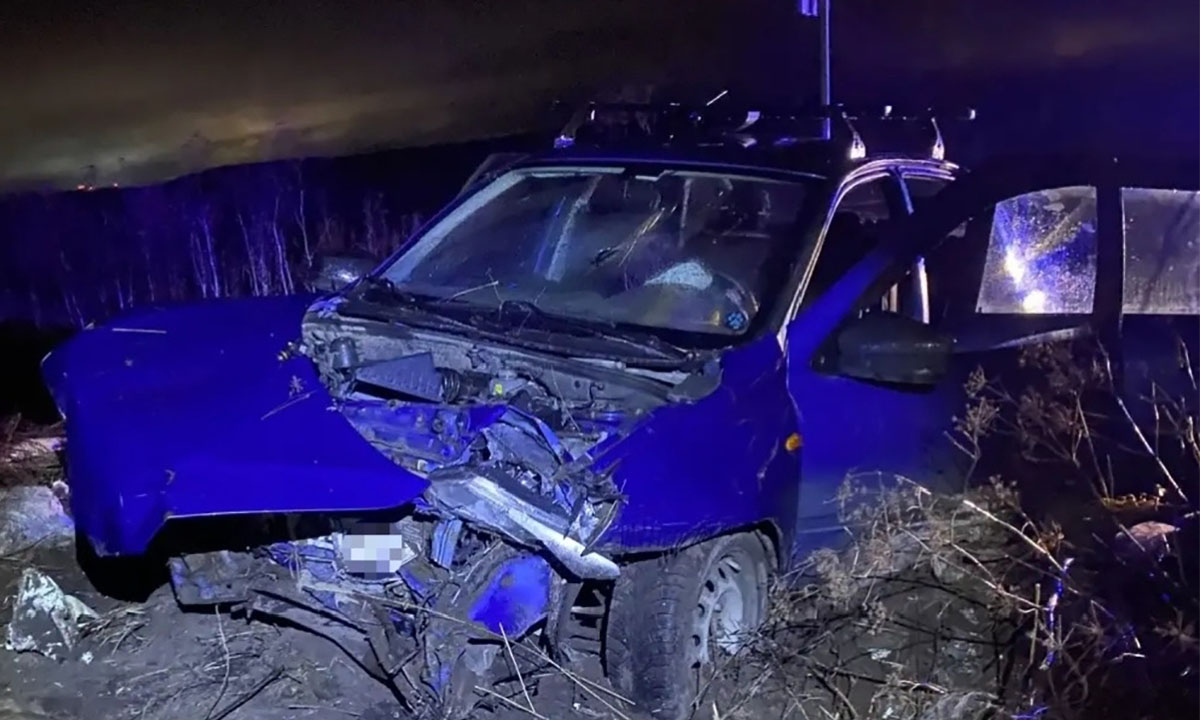 Жесткое ДТП в Карелии: водитель на повороте вылетел с дороги