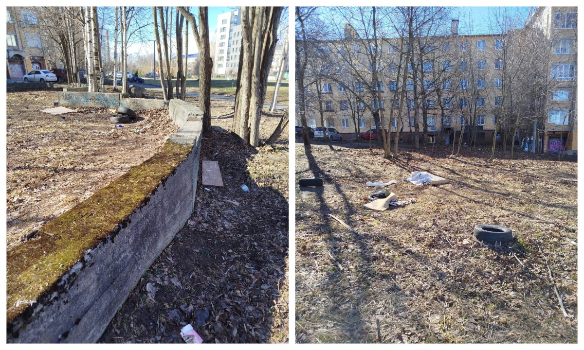 В Петрозаводске опять забросили сквер в центре города