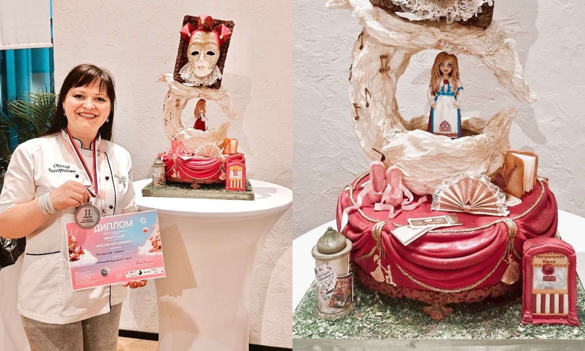 Кондитер из Петрозаводска взяла «серебро» на чемпионате по антигравитационным тортам