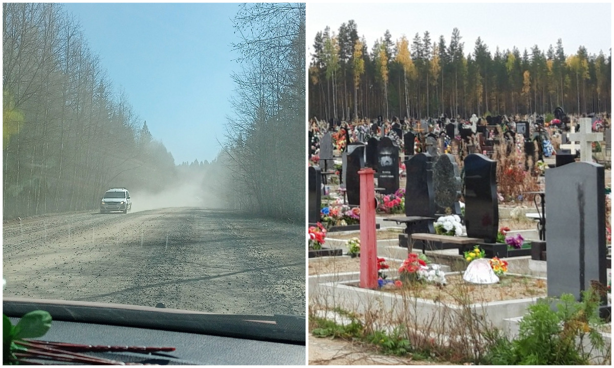 «Настоящее испытание»: жители Петрозаводска пожаловались на ужасную дорогу до кладбища