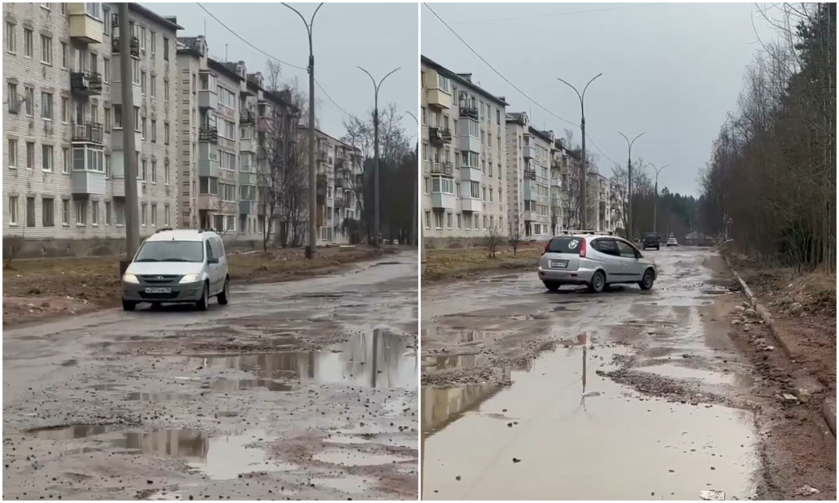 В Карелии разбитую дорогу отремонтируют в этом году, но деньги выделят только в следующем