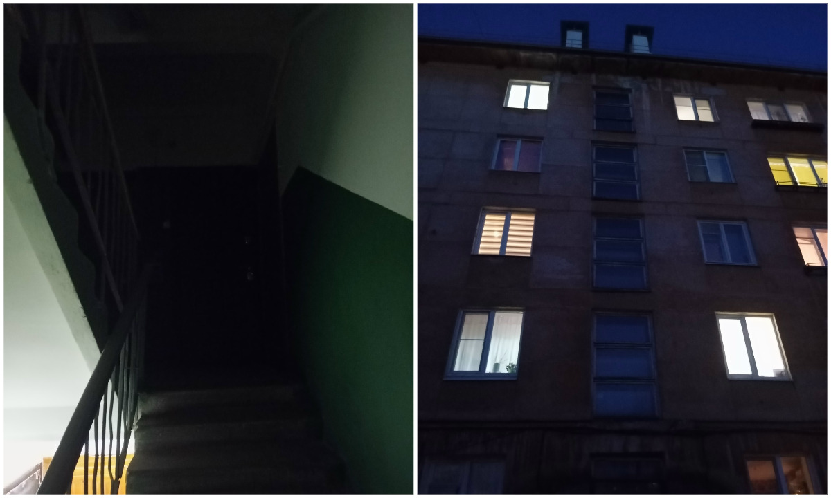 В Петрозаводске 89-летняя бабушка спускается на ощупь по лестнице в кромешной тьме