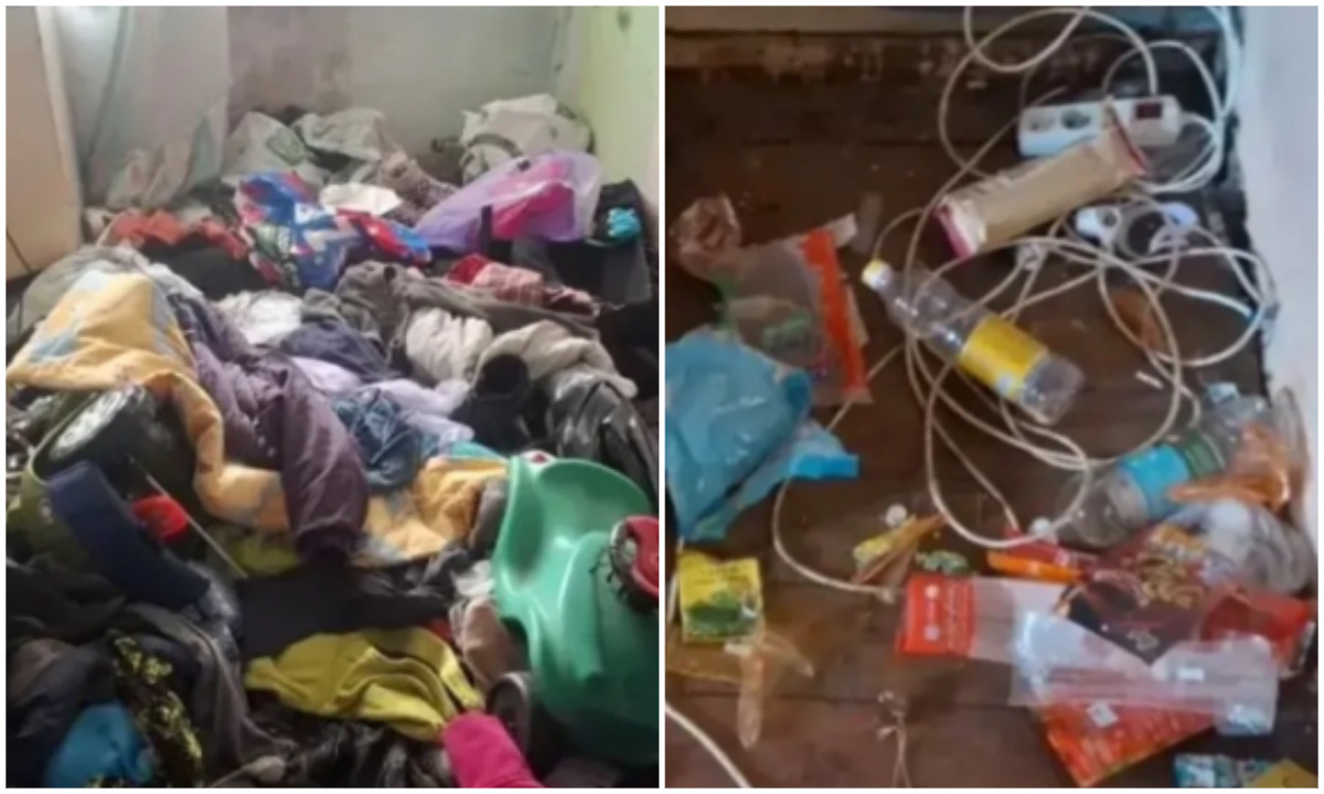 Шестерых еле живых детей нашли в заваленной мусором квартире