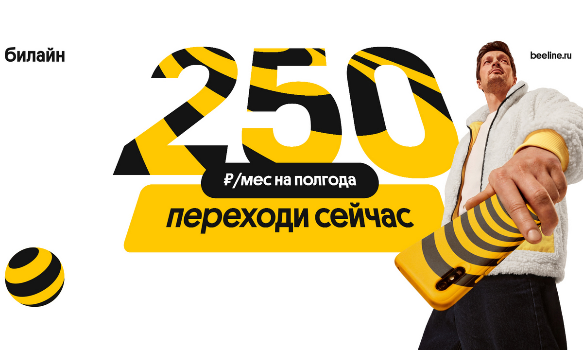 «Не упусти выгоду»: Билайн предлагает петрозаводчанам услуги связи за 250 руб/месяц