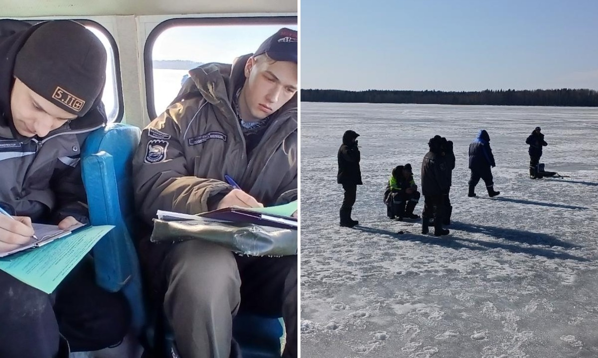 В Карелии у рыбаков, которые ездили по тонкому льду, арестовали снегоходы