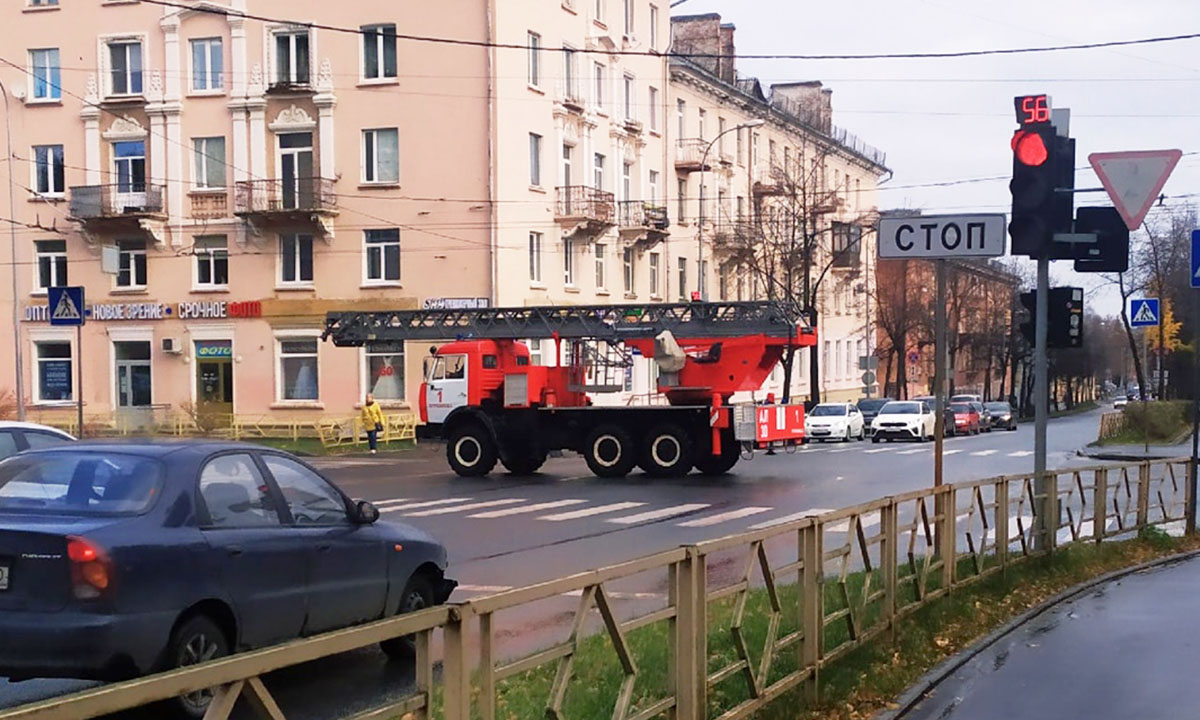 Квартира загорелась в центре Петрозаводска
