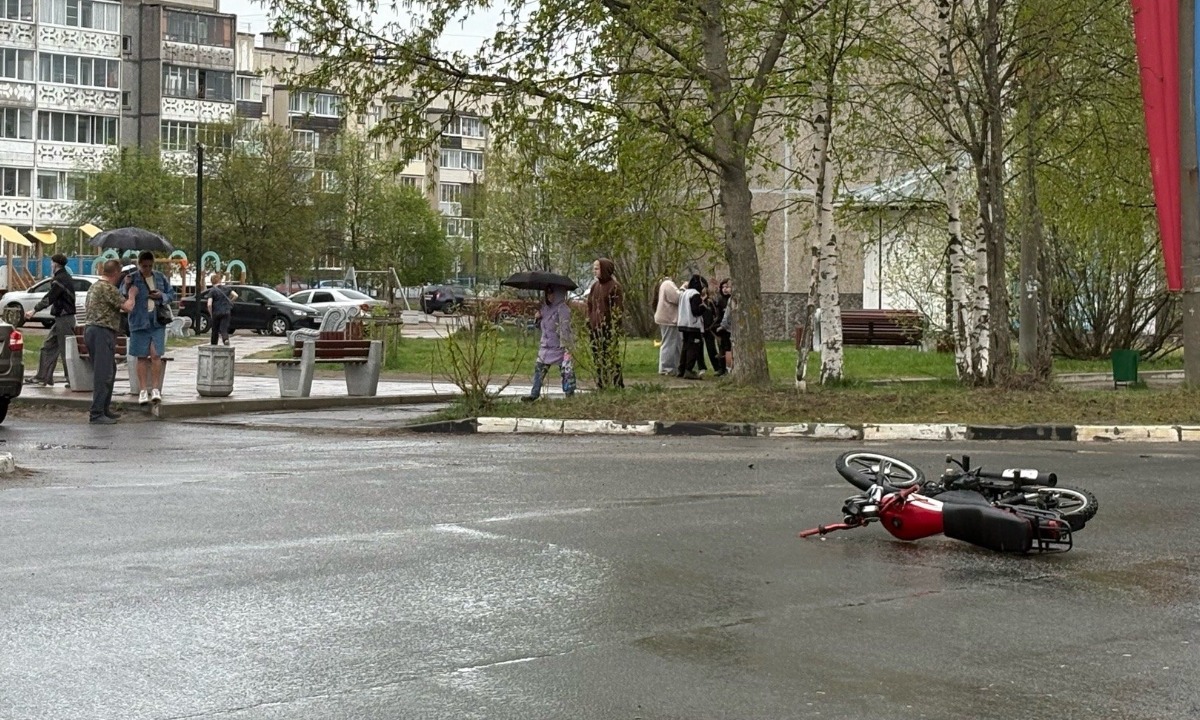 В Карелии 22-летний мотоциклист попал в больницу после ДТП