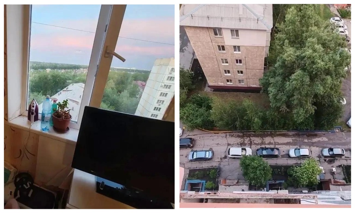 Малышка выпала из окна 10 этажа, пока мать развешивала белье