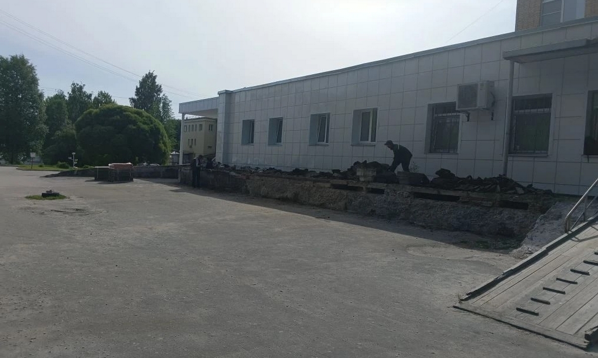 В Карелии глобально ремонтируют корпус больницы
