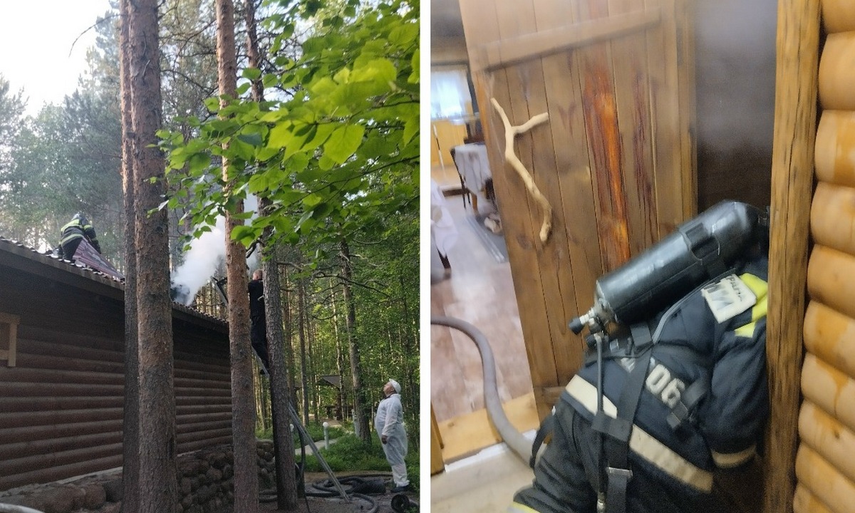 В Карелии загорелся дом