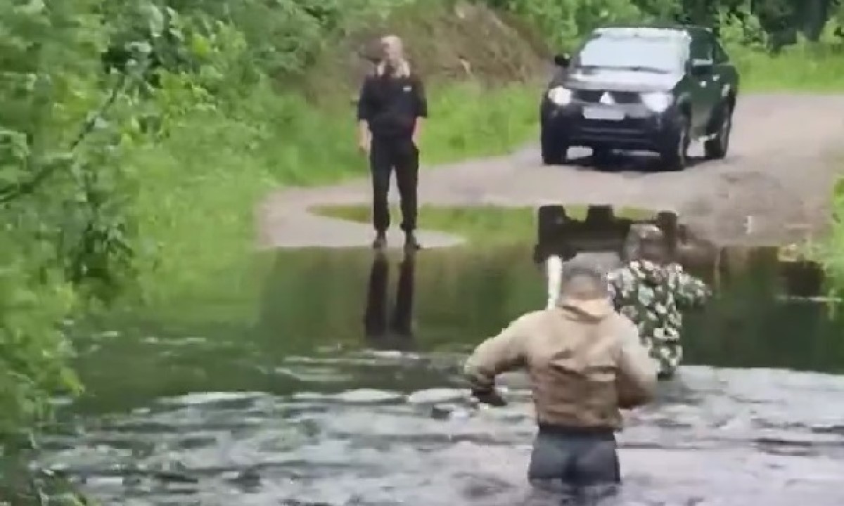 В Карелии затопило дорогу из-за бобров