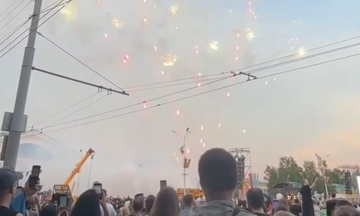 В Петрозаводске куски салюта попали в зрителей на байкерском шоу