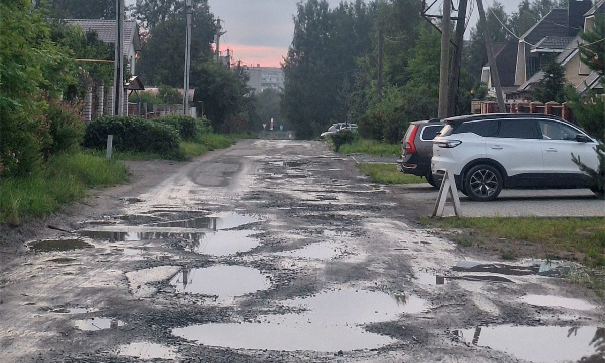 В Петрозаводске после проведения газа остались разбитые улицы