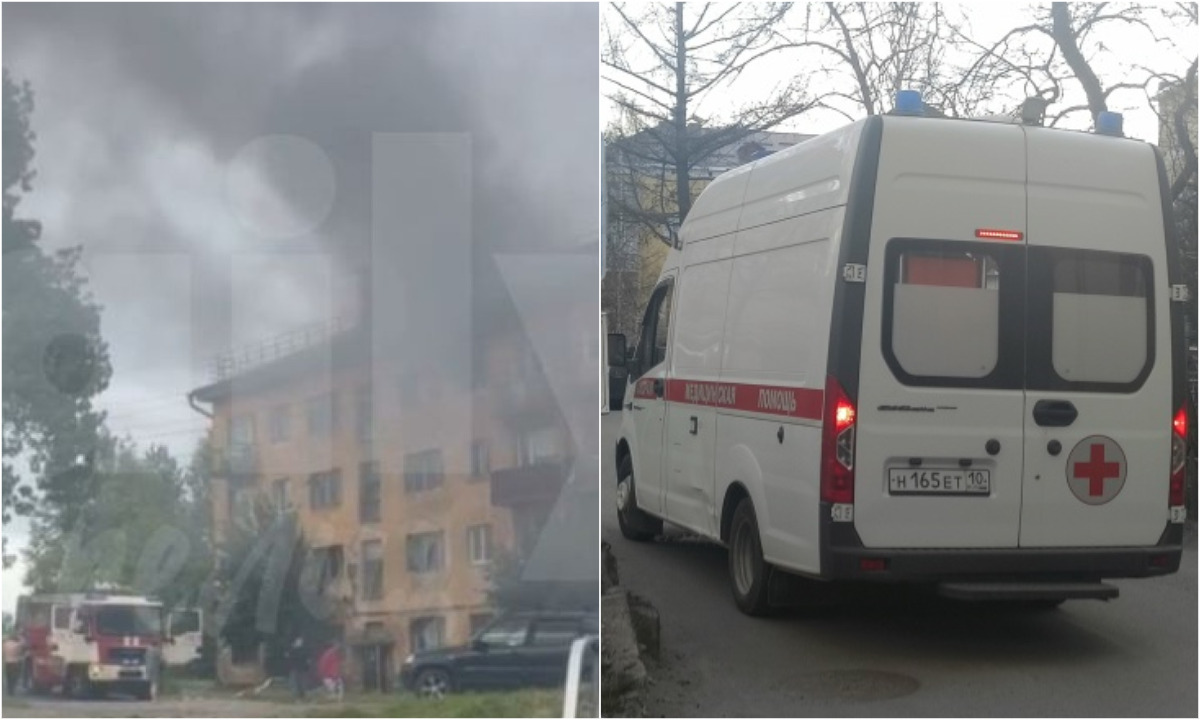 В Петрозаводске на пожаре в квартире пострадал человек: 15 жителей эвакуировали