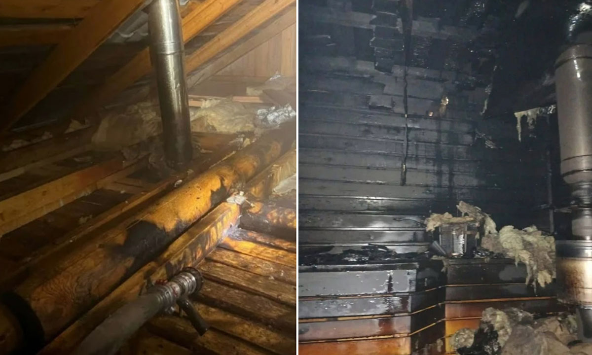 Два пожарных караула спасали баню в карельской деревне