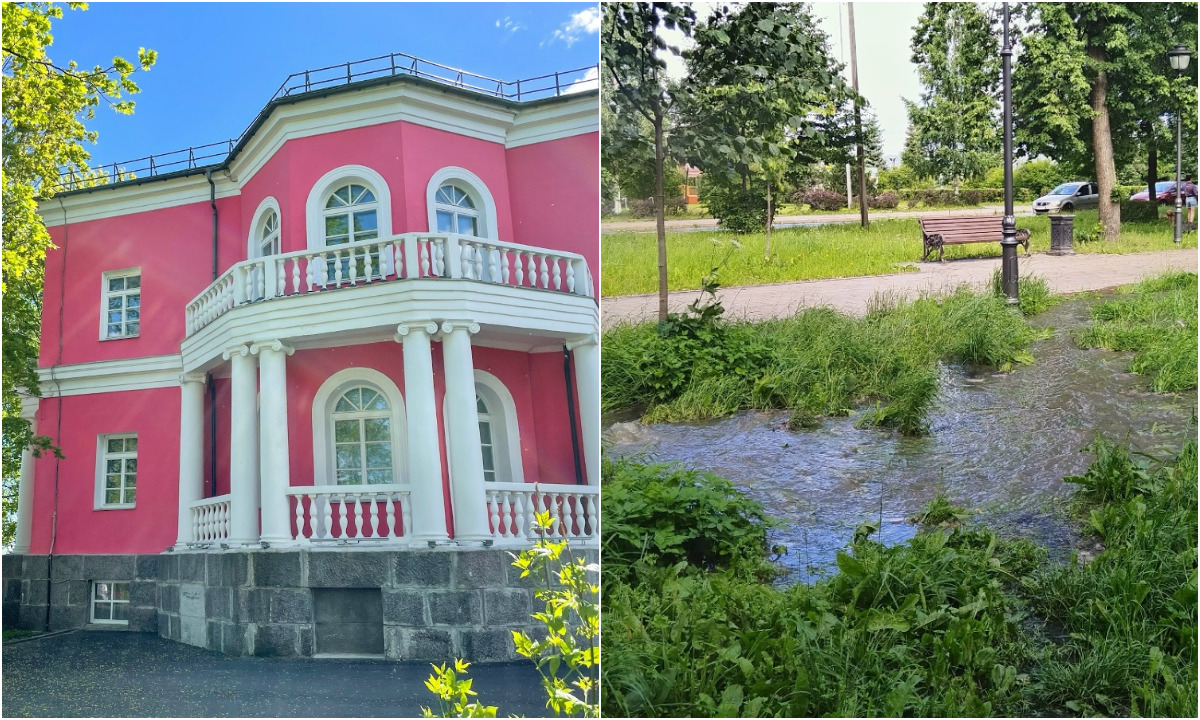 В Петрозаводске у ЗАГСа бьет фонтан из нечистот: зловонная вода стекает в Онежское озеро