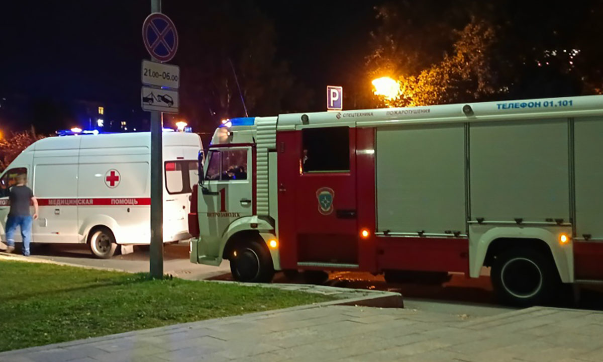 В Петрозаводске в жилом доме сгорела сауна