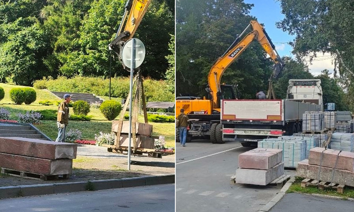 Выяснили, куда увозят гранитные блоки с набережной Онежского озера