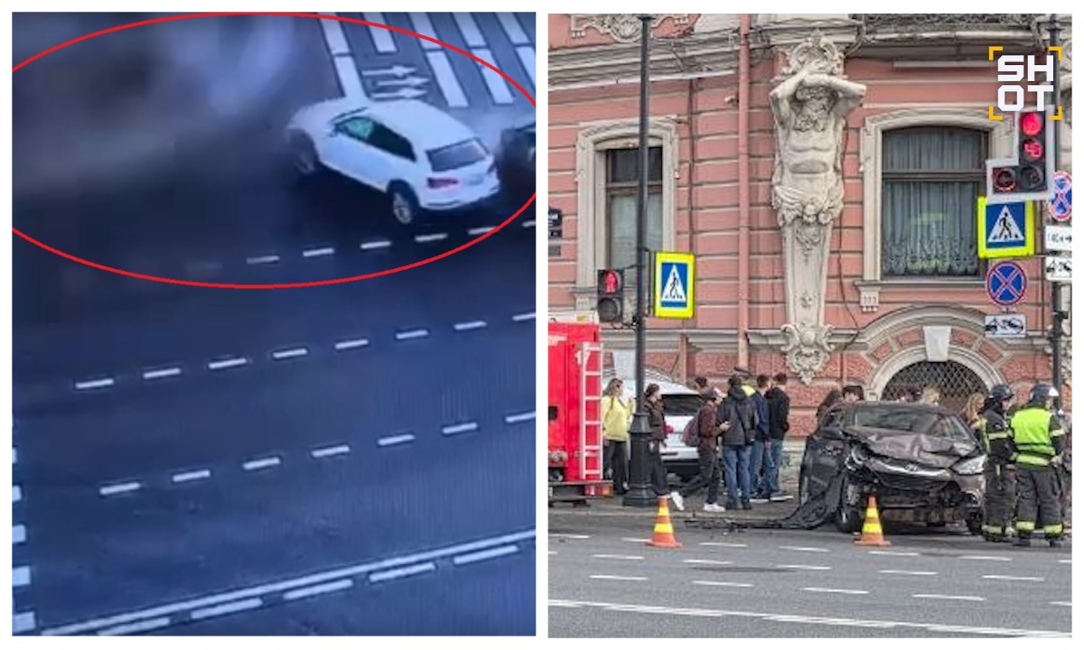 Внедорожник влетел в толпу после столкновения: пострадали трое подростков