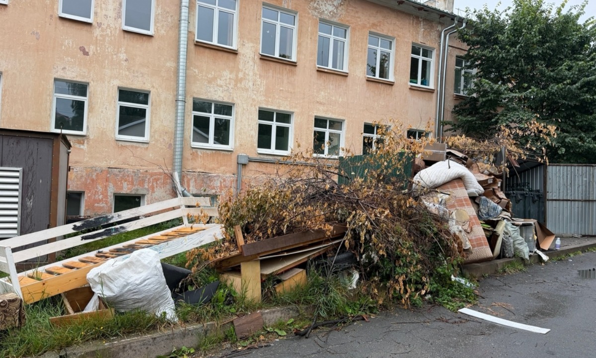 «Само рассосется?». В Петрозаводске так и не убрали мусор у женской консультации