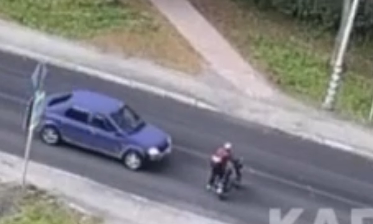 Появилось видео, как насмерть сбили велосипедиста в Карелии (18+)