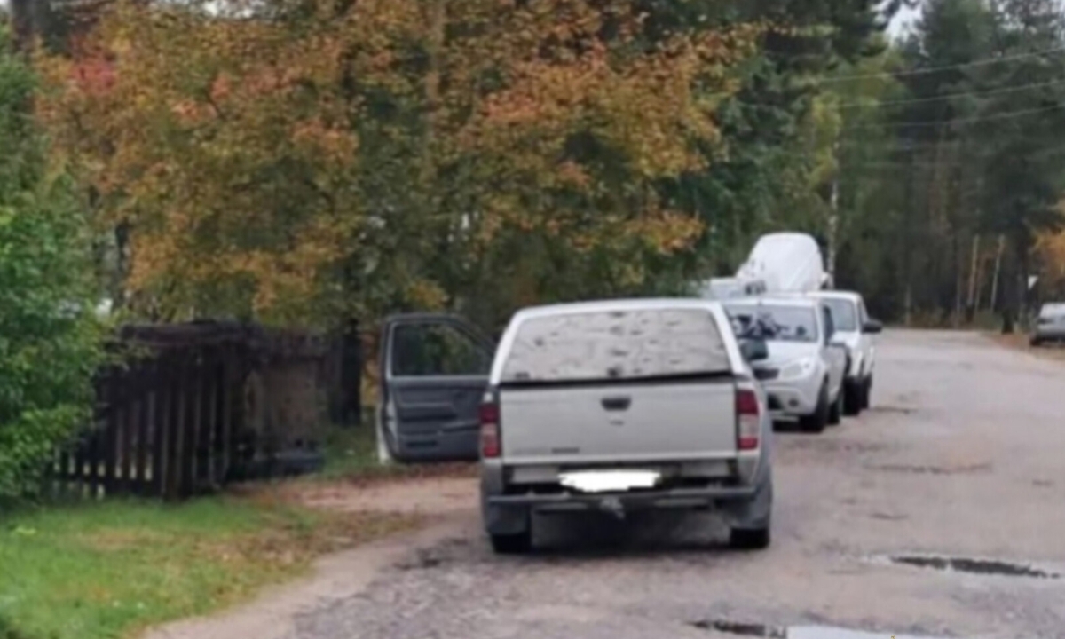 Жители Карелии остановили угонщика, перегородив ему дорогу