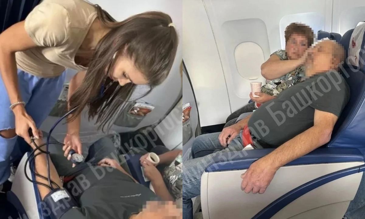 Врач, летевшая по своим делам, спасла пассажира на борту самолета
