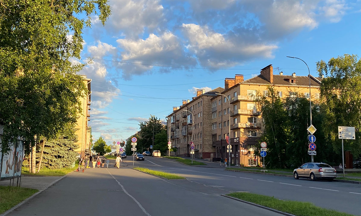 В Петрозаводске сузили проезжую часть на одной из улиц